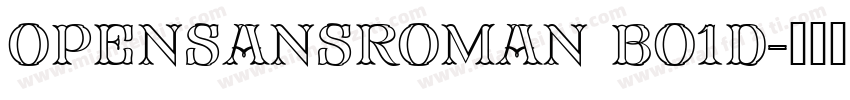 OpenSansRoman Bo1d字体转换